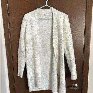 Cream Open-Front Cardigan